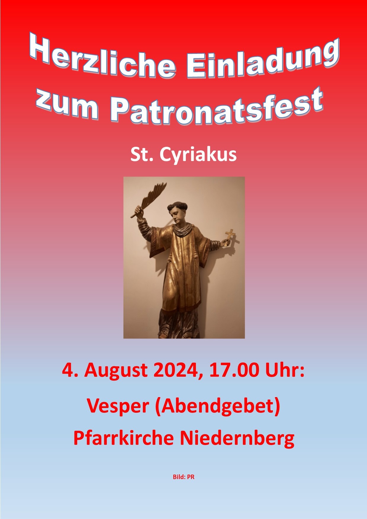 Niedernberg Plakat Patronatsfest 2024
